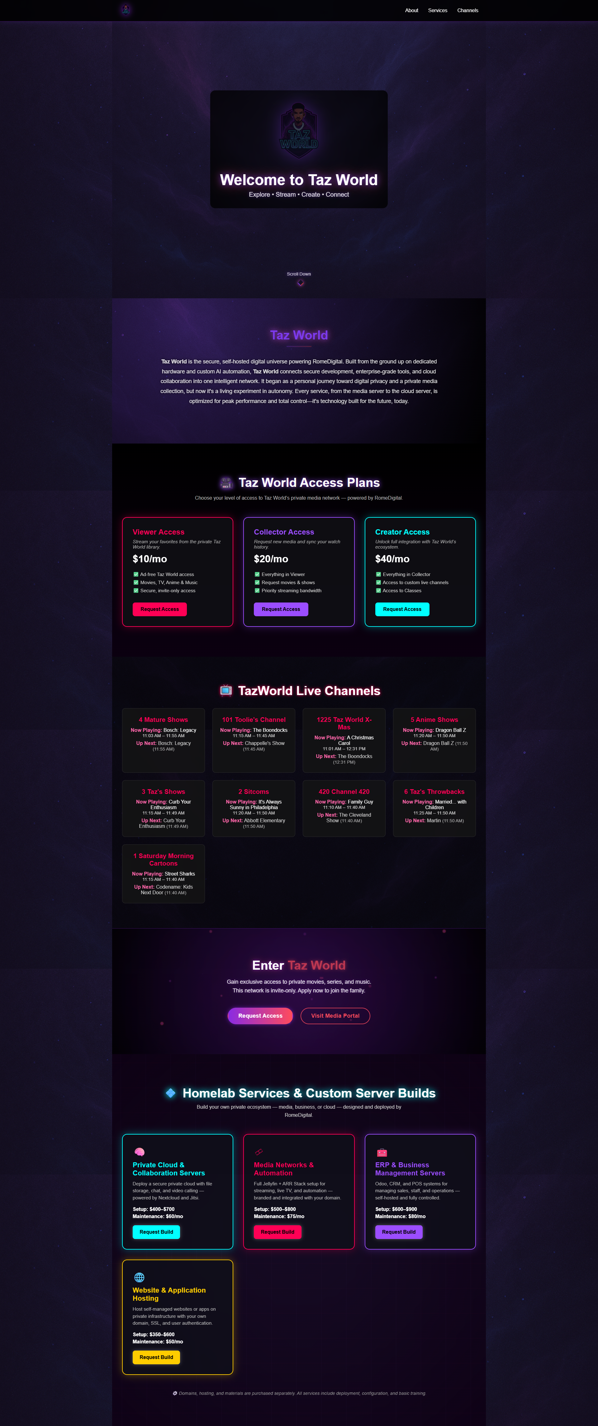 Tazworld Project Screenshot